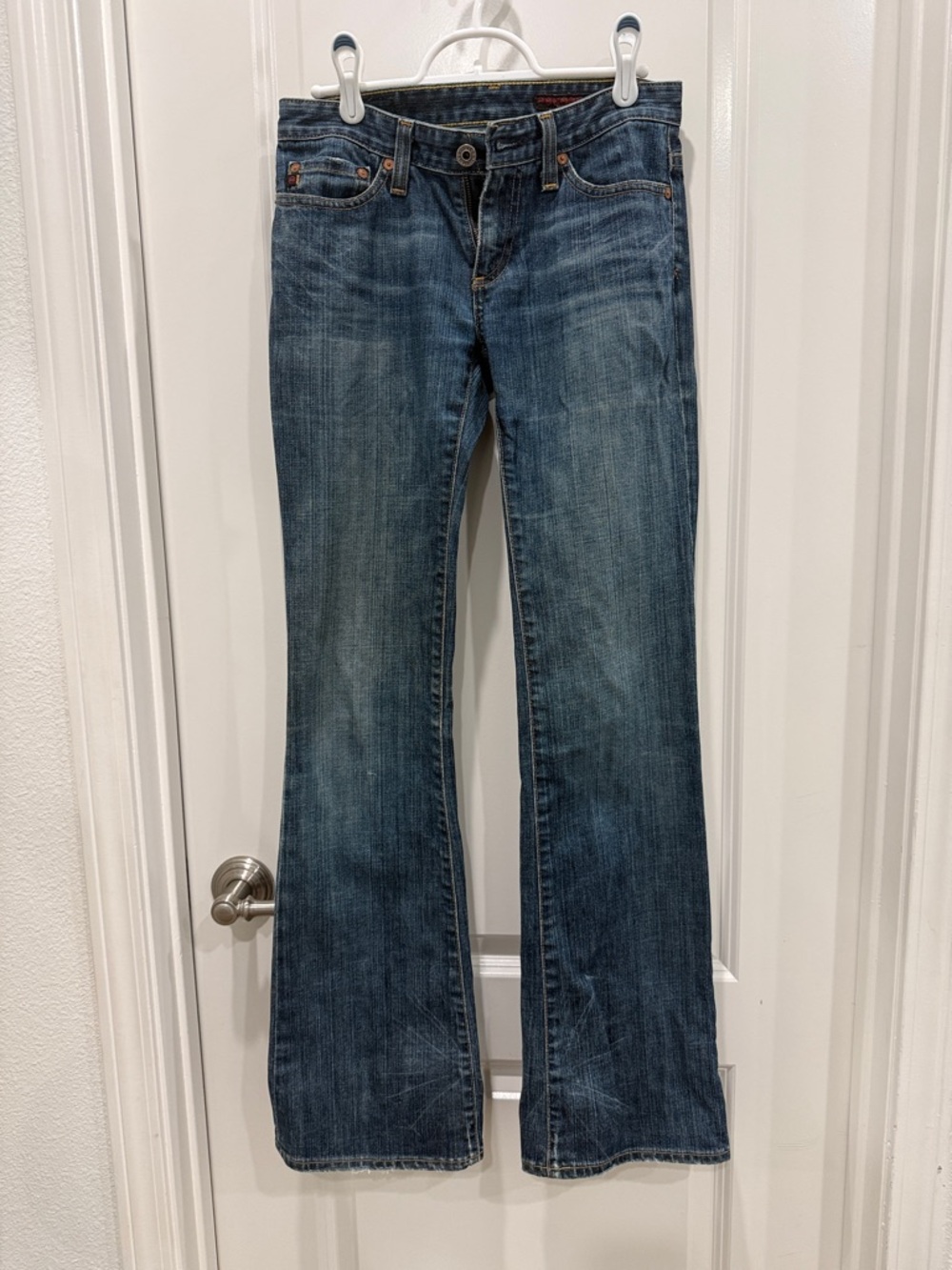 Ag Adriano Goldschmied Women's Dark Blue Flare Jeans